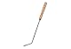 FireFix 2095 Stocheisen, Breite 90 mm, Länge 460 mm, unlackierter Stahl, Griff aus Holz
