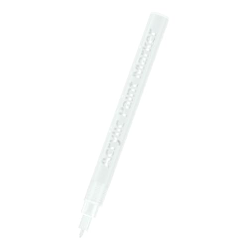 2PC- Opaque Acrylic highgloss Pen Stackable Black Paper Marker-White (0.7MM)