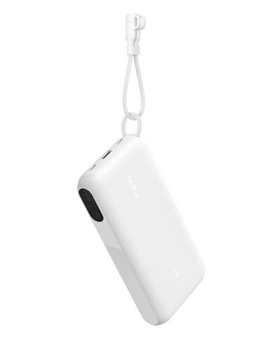Batería Externa USB-C 20W con pantalla digital inteligente y triple puerto de carga rápida