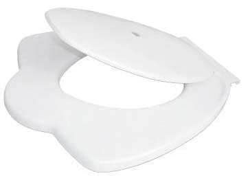 MONIT Anglo Indian Heavy Duty Toilet Commode Seat Cover β Durable White Commode Seat for Enhanced Comfort and Strength 1