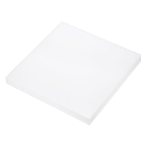 Image of 12 x 12 Inch UHMW Polyethylene Sheets, 1 Inch Thick Ultra High Molecular Weight White Plastic Sheet [for Home, Industrial]