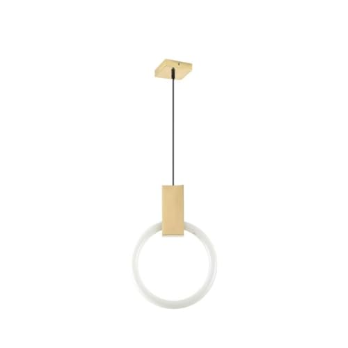 Suspension industrielle cercle LED 20cm pour éclairage de bar et table à manger - 3