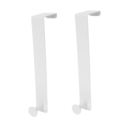 TIDTALEO 2Pcs Shaped Over The Door Hooks for Bathroom Storage Door Hanger Hooks Space Saving Design Easy Installation for Coats Towels and Clothes