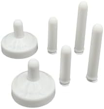 Tapas para pernos de inodoro TidyCap de 1/4" que eliminan los tornillos sueltos y oxidados