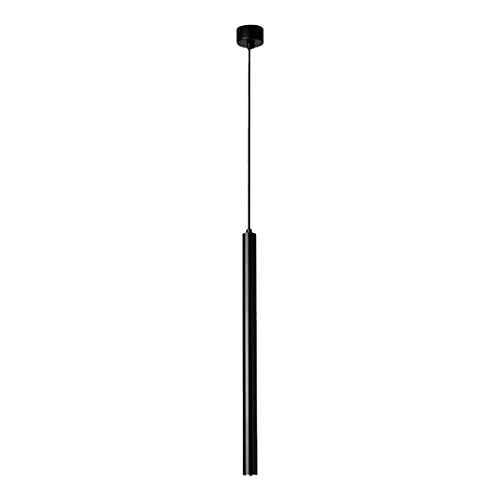 Lampe Suspendue à tête Unique Noire HHRLCH en Aluminium Léger 6x30cm