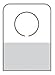 Round Hole Hang Tab with Adhesive 1,000 Pack. (.875