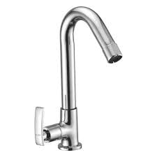 UPLO - Brass Swan Neck for Kitchen and Bathroom with Chrome Finish -