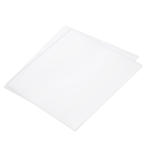 Image of DMiotech 2 Pack 8 x 8 x 0.15 Inch Plastic UHMW Sheets, Ultra High Molecular Weight Polyethylene, Opaque White Polyethylene Board for Automotive, Chemical, Manufacturing, DIY Home Kitchen