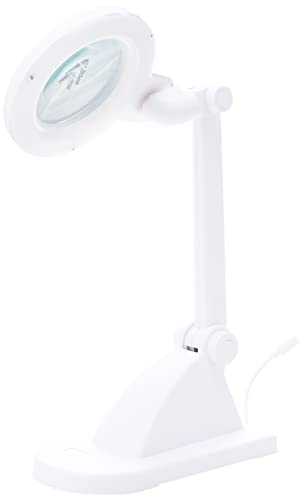 Daylight Company - LED Professional Magnifier Table Lamp,White,5.3D x 14.6W x 12.6H centimetres