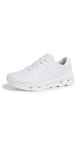 On Women's Cloudzone Sneakers, White | White, 7.5 Medium US