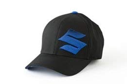 Suzuki "S" Logo 3D Gradiation Embroidered Flexfit Hat Black & Blue Large/XLarge
