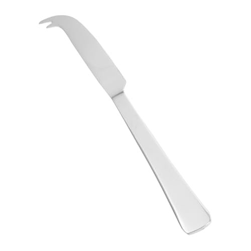 OFFSCH 1 Pieza cuchillo y tenedor de queso cortaquesos esparcidor de queso Herramienta de corte de queso cortadoras de queso Acero inoxidable Plata