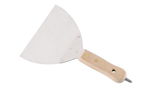 AUSONIA - SPATOLA LARGA PER CARTONGESSO CON LAMA INOX E MANICO IN LEGNO CON INSERTO