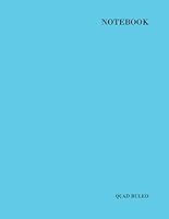 Notebook : Quad Ruled Composition Notebook, Large Format, 8. 5 X 11 in, 108p, Minimalist Blue Cover 1693411679 Book Cover