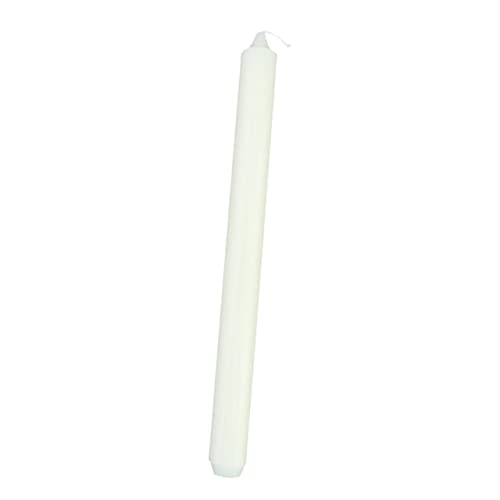 Happyyami 1 Set Romantic Wedding Candle White Smokeless Odorless Long Pole Candles for Celebrations Parties Anniversaries and Special Events Paraffin Wax