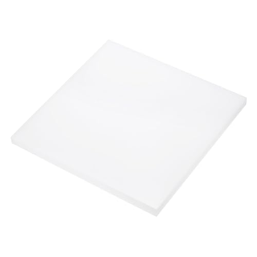 Image of 6 x 6 Inch UHMW Polyethylene Sheets, 3 /8 Inch Thick Ultra High Molecular Weight White Plastic Sheet [for Home, Industrial]