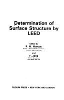 Hardcover Determination of Surface Structure by Leed Book