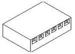 Headers & Wire Housings Crimp Term Hsg 2P