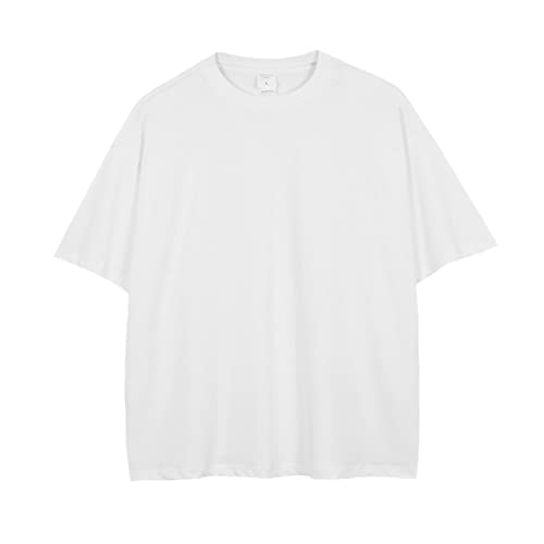 T-shirt d'été homme manches courtes uni YK-2 style urbain coupe tendance coréenne S