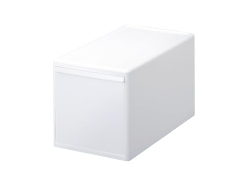 ライクイット (like-it) 衣装ケース 引き出し クローゼット リビング 洗面所 メタルラックにピッタリ 奥行き約46.5cm 日本製 組み合わせて使える 収納ケース ミディL オールホワイト MOS-05L