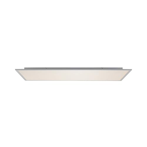 Lindby LED Panel Zento dimmbar mit Leselampe (Modern) in Alu (1 flammig,) - Bürolampe Deckenlampe Deckenleuchte Lampe Küchenleuchte