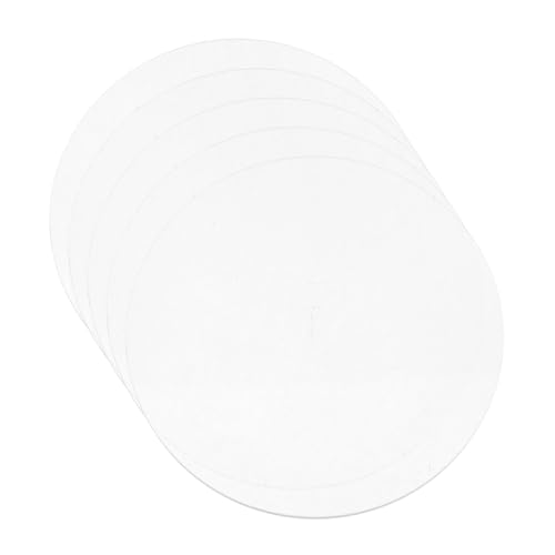 SEWACC 5piezas Plancha De Metacrilato Redonda Unidades Acrilico Transparente Para Manualidades y Souvenirs