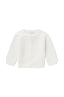 Noppies Baby Unisex Baby U cardigan strik Naga Strickjacke, White - C001, 68 EU