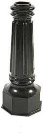 Alumina Products, Inc. B-4005 Solid Cast Octagon Style Base – 24″ Mailbox Base, Cast Aluminum, Black