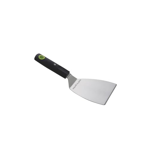 Cook’in Garden - Spatule Courte Aimantée en INOX, Manche Soft Touch Ergonomique, Accessoire Idéal pour Barbecue et Plancha, Ustensile Cuisine Extérieure...