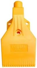 G1/4 external thread, flat air outlet hole,Three fixed holes nozzle made of ABS material, suitable for air compressor accessories, very suitable for dust removal and drying（yellow） (5Pcs)