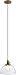 Kichler 43853NBR Avery Pendant, 1-Light 100 Watts, Natural Brass