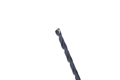Image of Century Drill & Tool 24107 Pro Grade Black Oxide Drill Bit, 7 /64 inch, Pro | Straight shank, 2-5 /8 inch overall length, 135 point, cuts steel, wood & plastic, 135 split point