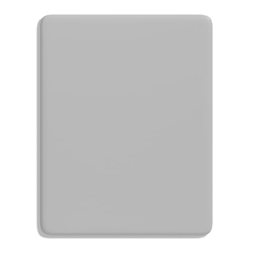 Auhoahsil Mouse Pad, Thick Computer Mousepad with Anti-Slip Silicone Base, Soft Memory Foam Filling, Easy Gliding Surface, Cute Mouse Mat for Gaming, Work, Men, Women, 7.1 x 8.7 x 0.2 in, Light Gray