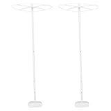 Léger et robuste : servant de support et d'armature pour la capote de lit bébé, cet ensemble est facile à déplacer et à installer, répondant ainsi aux besoins quotidiens et de voyage. support métallique pour moustiquaire, support de fixation pour moustiquaire de berceau