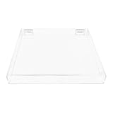 Ciieeo レコードプレーヤー ダストカバー クリア - 保護フード蓋 アクリル製 取り外し可能 ターンテーブルプロテクター Audio- At-lp60x 対応