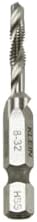 Klein Tools Drill Tap Bundle, 8-32 & 6-32 Taps for Aluminum, Brass, Copper, Mild Steel & Plastic