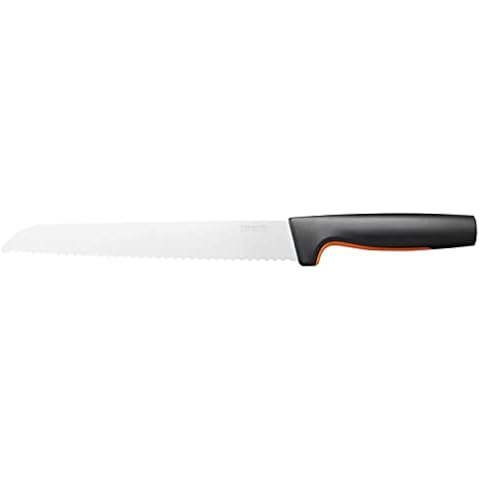 Fiskars Brotmesser, Functional Form, Gesamtlänge: 34 cm, Japanischer Edelstahl/Kunststoff Cover