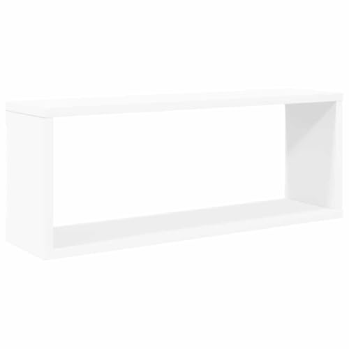 Étagères murales cube pour optimiser vos murs encombrés lot de 2 cubes blancs 60 cm