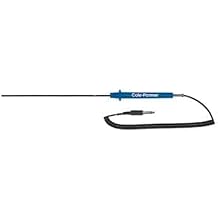 Digi-Sense Gen-Purpose PFA CTD Thermistor Probe Phono Plug 10 in L .200 in Dia 5ft Coil