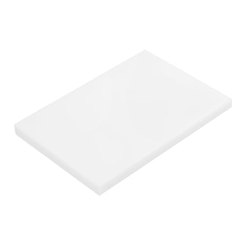Image of MECCANIXITY UHMW Sheets, Hard Ultra High Molecular Weight Polyethylene Sheets Plastic Sheet, 5 inch x 7 inch x 3 /8, White