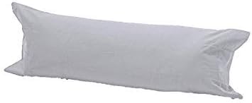 INSAFIANS Long Bolster Pillowcase Soft & Comfortable Covers for Pregnancy Maternity Orthopedic Support Ideal for Side and Back Sleepers (Ki 5 FT WITH COVER silver)