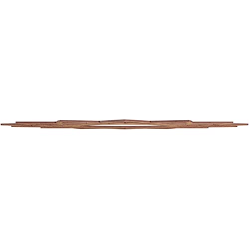 Image of Ekena Millwork 34 inchOD x 13 1 /8 inchID x 3 /8 inchT Eleanor Wood Fretwork Pierced Ceiling Medallion, Walnut