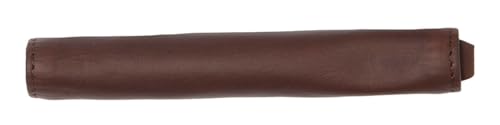 Étui lunettes marron cuir véritable objet de caractère