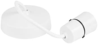 Mr Gadget Solutions® New! 6-inch Ceiling Pendant with Lamp Holder/ Light Bulb Holder, White - Image 4