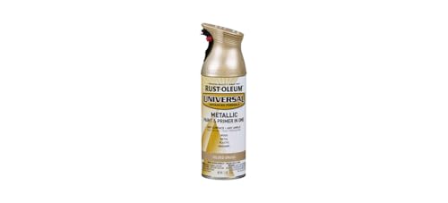 Image of Rust-Oleum 330504 Universal All Surface Metallic Spray Paint, 11 oz, Guilded Brass