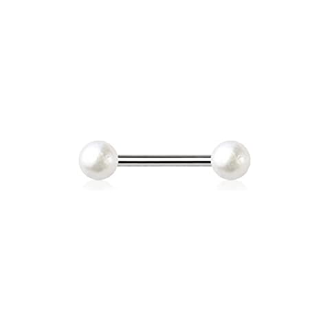 Pierced Owl Faux Pearl Barbell Cover