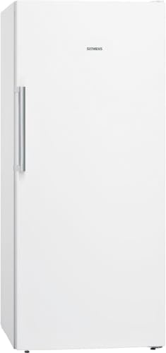 Siemens GS51NAWCV iQ500 Gefrierschrank, 161 x 70 cm, 289 L, noFrost nie wieder abtauen, bigBox Platz für großes Gefriergut, varioZone flexible Glas-und Schubladen, Weiß