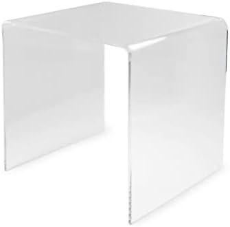 Clear Transparent Acrylic Perspex Plastic Side Table Living Room End Table Hygienic Easy Clean