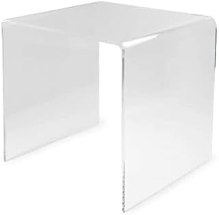 Clear Transparent Acrylic Perspex Plastic Side Table Living Room End Table Hygienic Easy Clean