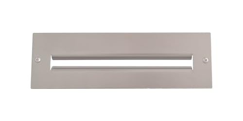 BUCA PER LETTERE BOCCHETTA FERITOIA IN ACCIAIO INOX SATINATO 240 (290x90 - Doppia piega interna)